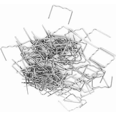 100 pièces 0,8 mm Réparation Pare-chocs Auto Agraffes de Soudure Prédécoupées Kit d'Outils de Réparation 3 Types Disponibles S-Type 0.8mm