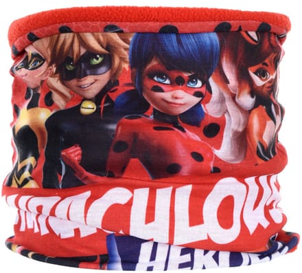 Miraculous / Lady Bug omkeerbare fleece sjaal