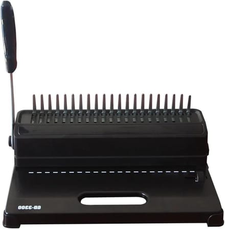 Inbindmachine - Kammen Binder - Documenten Ordenen - Handmatige Bediening - 450 Pagina's - Zwart