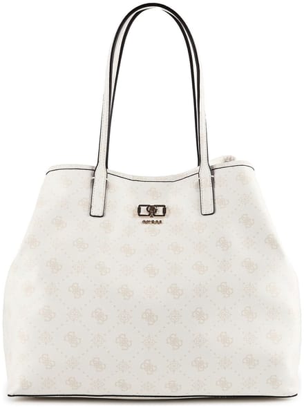 GUESS shopper Emelie Logo 2 in 1 Tote White Logo wit