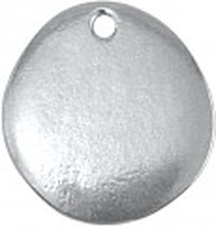 Tinnen Hangers, Riviersteen, 18 mm, ImpressArt