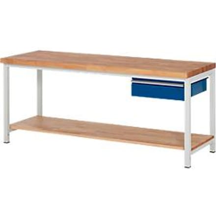 Werkbank serie 8001, 1 schuiflade, B 2000 x D 700 x H 840 mm