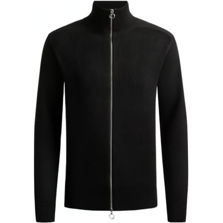 Armani Exchange Pull Tricot Uni Col Montant Fermeture Éclair Manches Longues Homme pull Noir 6LZE2X-ZM1LZ-1200 XL black