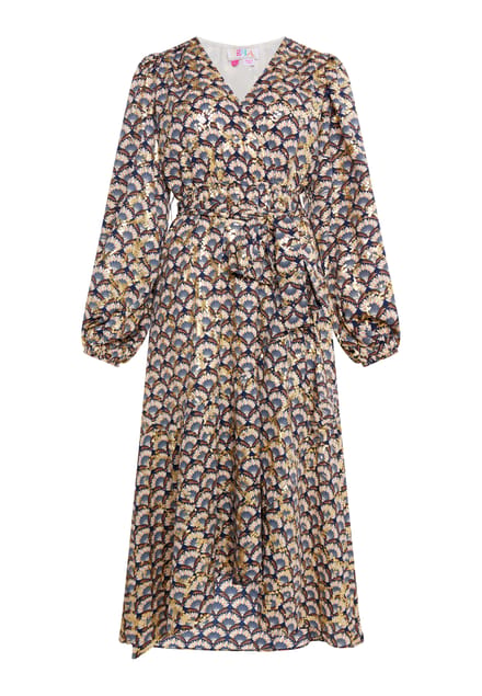 IZIA Maxi-jurk met print Dames Navy Veelkleurig