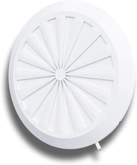 Rond Ventilatie Rooster Weerbestendig en Afsluitbaar met Verstelbare Diameter