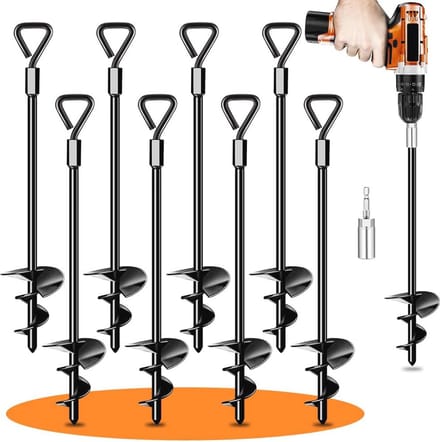 Heavy Duty Grondankers en Tentharingen - 8-pack voor Stabiliteit en Veiligheid