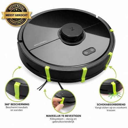 Bumper geschikt voor Roborock S5 Max - Robotstofzuiger stootrand voor lage meubels - Beschermrand tegen vastlopen