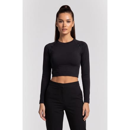 ARKET Roxy Seamless Ls Black Taglia: M | Maglie a manica lunga Outlet | Donna | Nero
