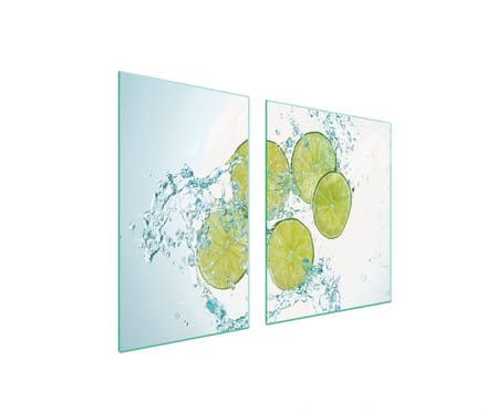 TMK ArtDeko - Snijplank - Glas - Limonka - 100x52 cm