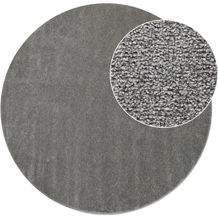 Tapijt Portivo antraciet 200 cm rond