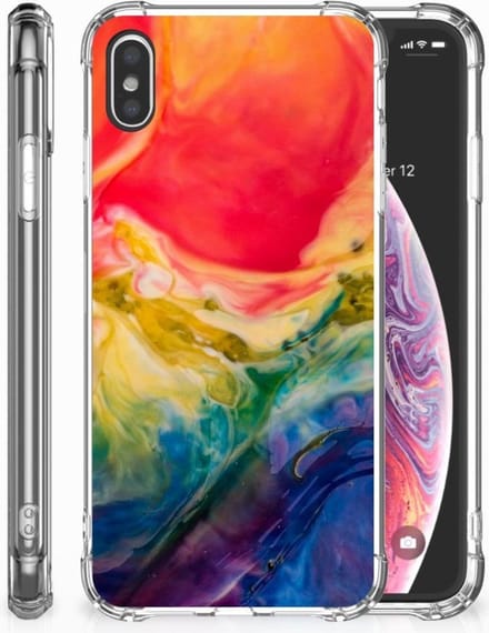 Back Cover Apple iPhone Xs Max Watercolor Dark