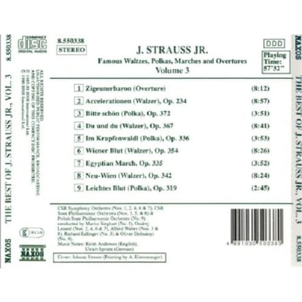 Various Artists - The Best Of J Strauss Jr 3 (CD)