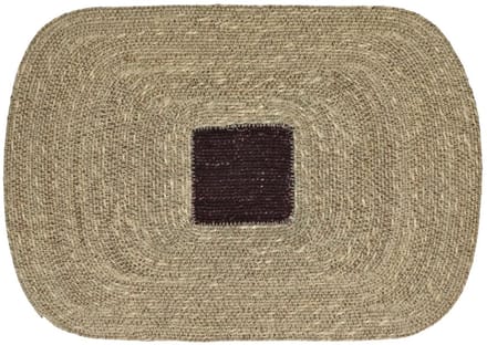 Pomax Quadri placemat zeegras 50x35cm chocolade