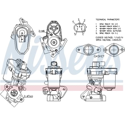 EGR-klep NISSENS 98151