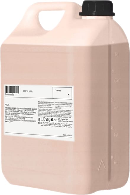 PRIJA Voedende badlotion met gouddeeltjes, romig schuim, ginseng 5l