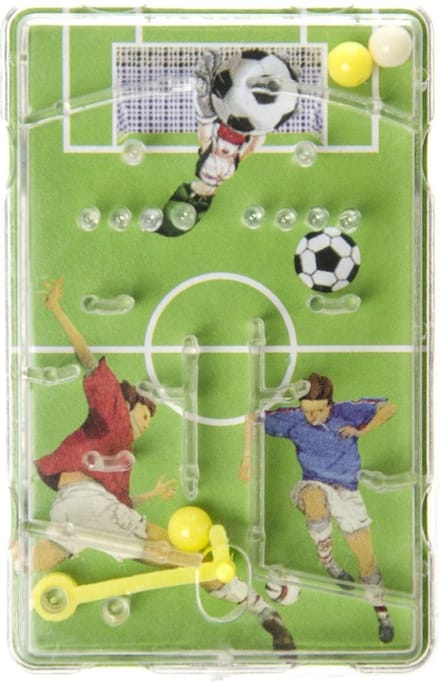Voetbal Flipperspel 7,5 x 4,5 cm | uitdelen | traktatie | 12 stuks