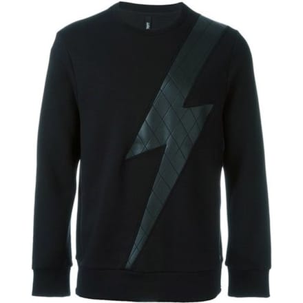Neil Barrett Zwarte Lyocell Sweatshirt