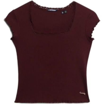 Superdry - Athletic Essentials T-shirt met vierkante hals - Dames - T-shirts