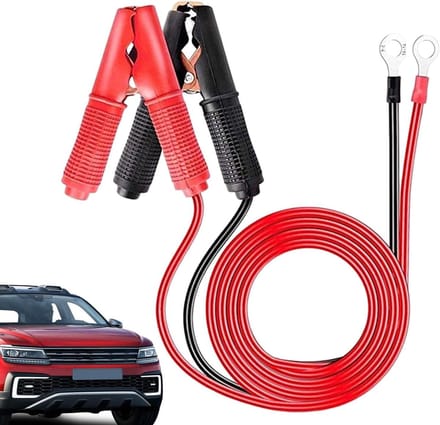Auto Veiligheidsset - Startkabels Accu - Voertuig Starten - Met Zekering - 1 Meter - Zwart Rood