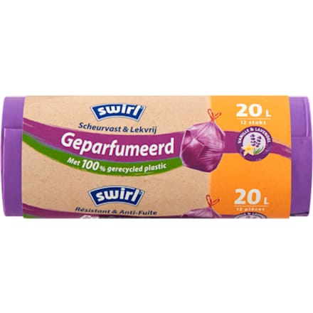 Swirl pedaalemmerzak trekband geparfumeerd 20L 12 stuks
