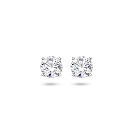 Glams oorknoppen zirkonia - 7 mm - Zilver