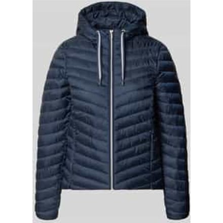 Regular fit gewatteerd jack met capuchonkraag