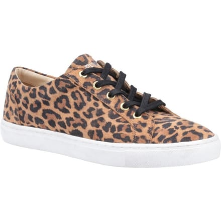 Hush Puppies Dames/dames Tessa Luipaardprint Leren Trainers (Bruin/zwart)