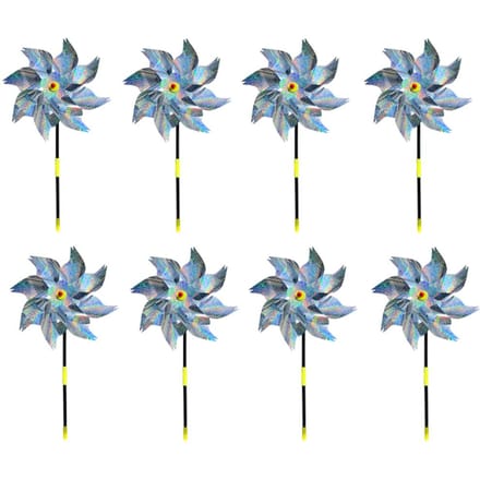 8 Stuks Vogelverschrikker Windmolen Reflecterend Tuin Plant Bloem Vogelafweermiddel Windmolen Tuin Tir-single sword gray