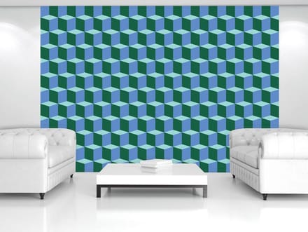 Poster | Blauw , Groen | 104 x 70,5 cm