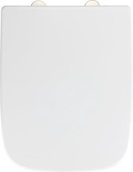 Wenko Toiletbril 37,5 X 46,5 Cm Rvs Wit