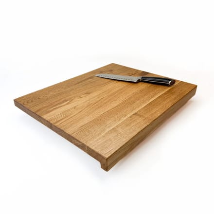 Blocks & Boards Luxe Snijplank - Eikenhout met antisliprand - Handgemaakt in Nederland - Medium Afm. 50 x 40 cm 30mm dik