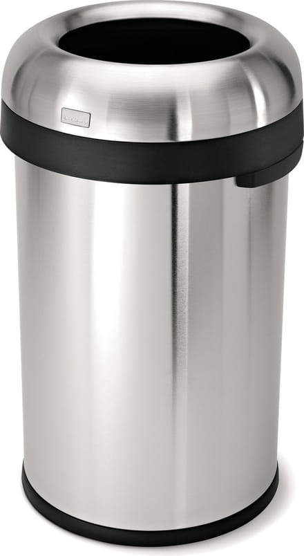 Afvalemmer Bullet Open Top RVS, 80 liter - Simplehuman