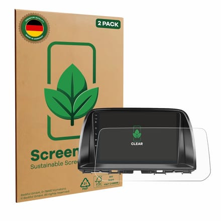 2 Stuks Screenprotector voor Mazda CX-5 2017 Infotainment System - Hoogwaardige Beschermfolie transparant