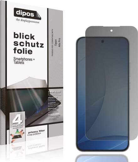dipos – Matte Privacy Screenprotector geschikt voor Oppo A6s Pro | Anti-Spy Beschermfolie