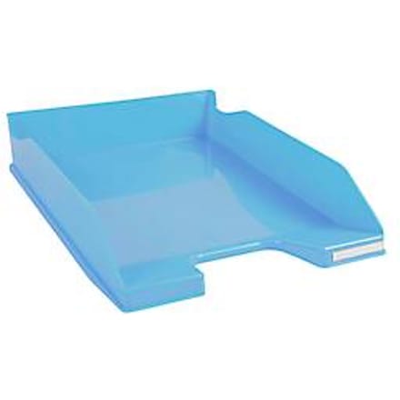 Exacompta BEE BLUE Combo-Midi brievenlade, voor A4+ documenten, stapelbaar, etikethouder, kunststof, pastelblauw, 6 stuks