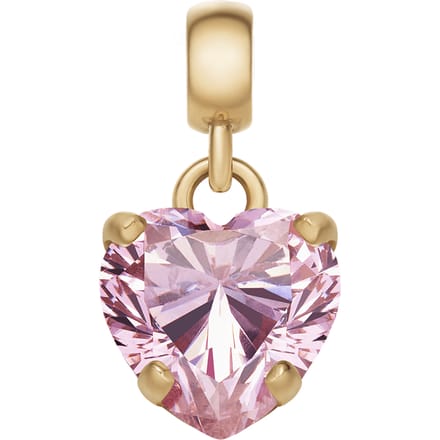 Daniel Wellington DW Charm Heart Crystal 12x6mm Gold/Pink
