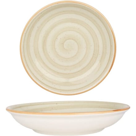 Bonna Serveerschaal - Aura Terrain - Porselein - 20 cm (500cc) - set van 2