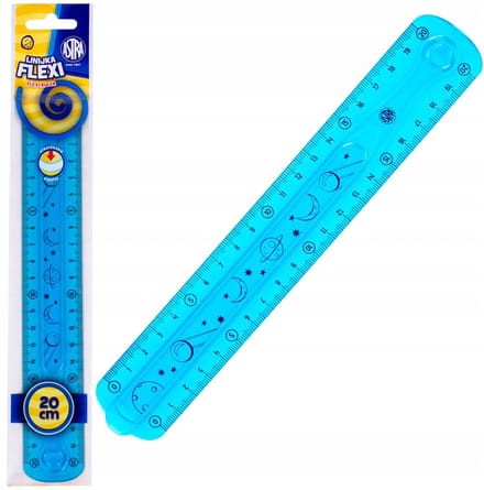 Flexibel Liniaal FLEXI 20cm ASTRA - Blauw