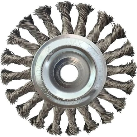 KS Tools 340.0047 Roestvrij stalen draadborstel 0,5 mm, Ø 125 mm