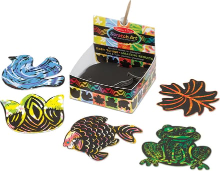 Melissa & Doug Kraskaart Scratch Art - Nature Zwart 126-delig