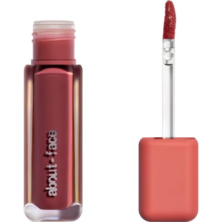 About Face Blur Matte Lip Plump - Coquette (Rosy Peach)