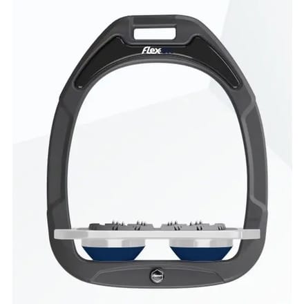 Ultra Grip Platte Steigbeugels Antraciet/Grijs/Marine Flex-On Green Composite