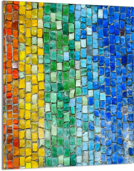 TMK ArtDeko - Snijplank - 40x52 cm - Kleurrijk - Glas