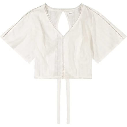 Lee 112380540 Blouse Met Korte Mouwen Wit M Vrouw