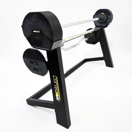 MX80 halter met instelbaar gewicht, curlstang en houder