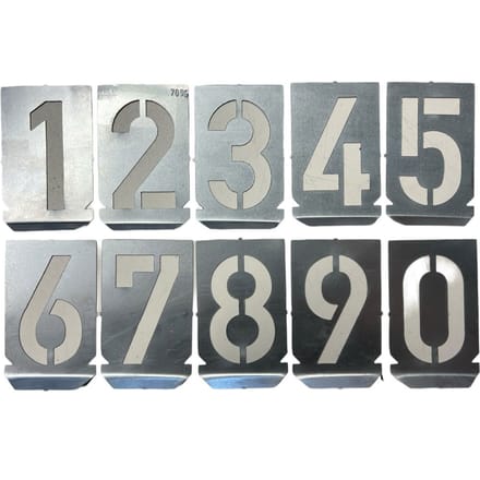 Verf sjablonen cijfers 0 tot 9 104x78 mm