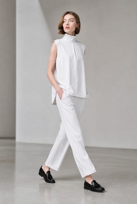 IrenaN structure technical jersey pants | Sand - Sand / S