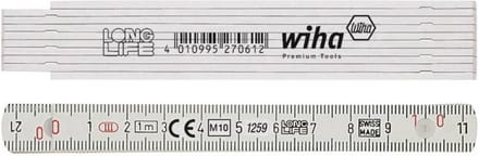 Wiha Duimstok Longlife® 1 m metrisch, 10 delen - 27062