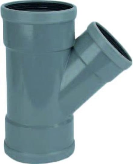 Wavin PVC Verloop T-Stuk 45° manchet - 3 x mof 160 x 110 mm