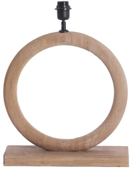 Light & Living Tafellamp Nubia Mangohout, 44cm - Naturel (excl. kap)